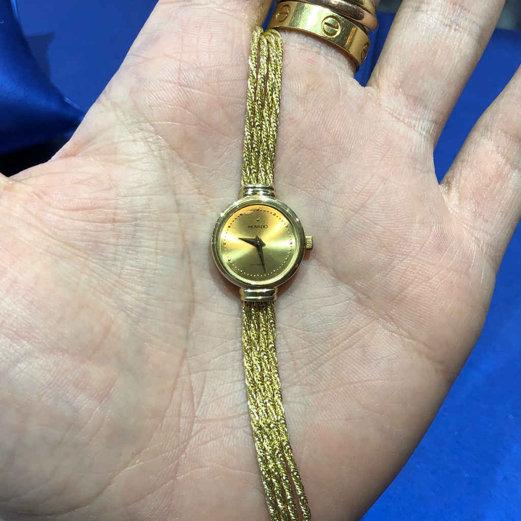 Movado Watch Solid 14k Gold Estate Watch Antique